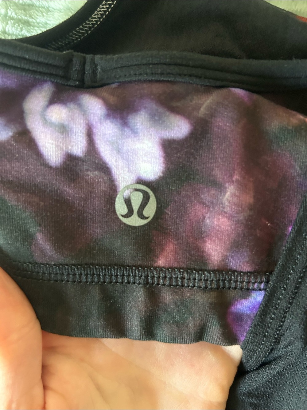 Lululemon athletica Black Racerback Tank with built in sports bra - Picture 3 of 4